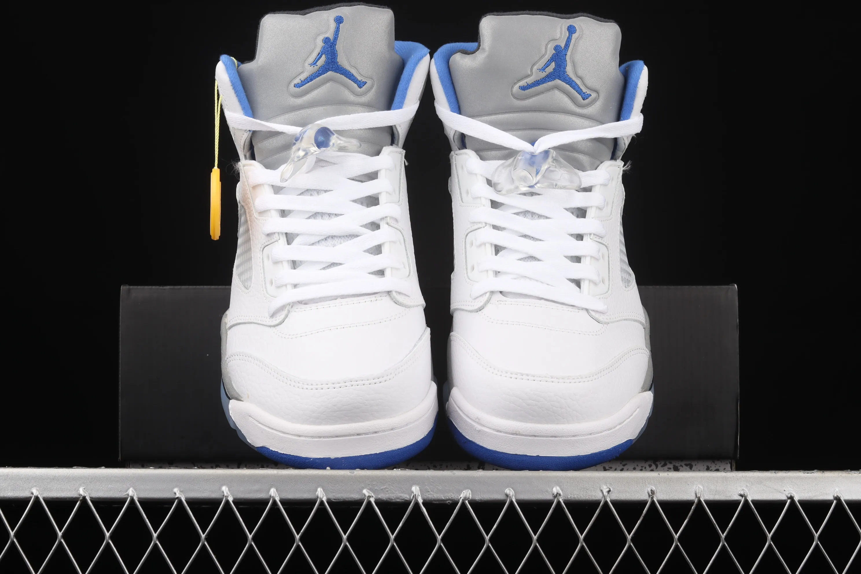 All categories Air Jordan Jordan series basketball shoes Air Jordan 5 G version Air Jordan 5 "Stealth 2.0" AJ5 Joe 5 white and blue color 440888-140